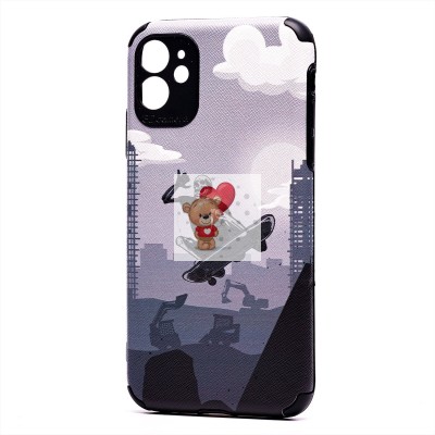 Чехол-накладка для Apple iPhone 11 - (001) (черный) - SC310