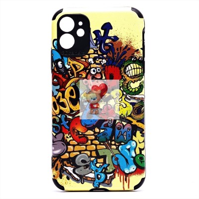 Чехол-накладка для Apple iPhone 11 - (014) (черный) - SC310