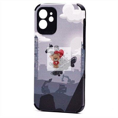 Чехол-накладка для Apple iPhone 12 - (001) (черный) - SC310