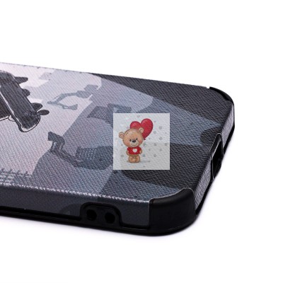 Чехол-накладка для Apple iPhone 12 - (001) (черный) - SC310