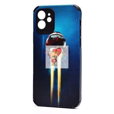 Чехол-накладка для Apple iPhone 12 - (004) (черный) - SC310