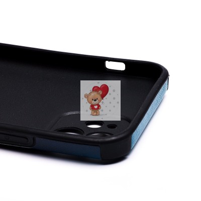 Чехол-накладка для Apple iPhone 12 - (004) (черный) - SC310