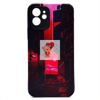 Чехол-накладка для Apple iPhone 12 - (005) (черный) - SC310