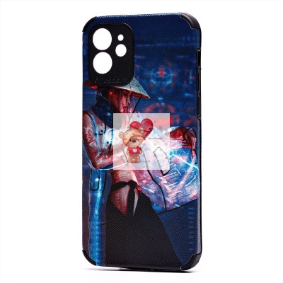 Чехол-накладка для Apple iPhone 12 - (007) (черный) - SC310