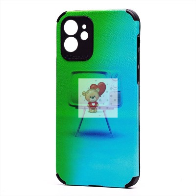 Чехол-накладка для Apple iPhone 12 - (008) (черный) - SC310