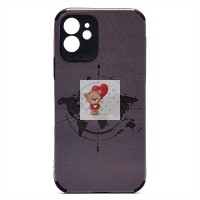 Чехол-накладка для Apple iPhone 12 - (009) (черный) - SC310