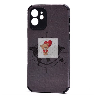 Чехол-накладка для Apple iPhone 12 - (009) (черный) - SC310