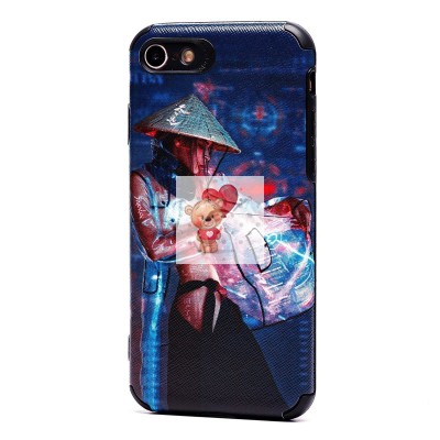 Чехол-накладка для Apple iPhone 7 - (007) (черный) - SC310