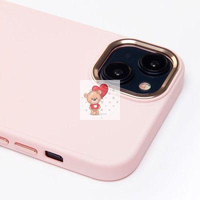 Чехол-накладка для Apple iPhone 15 Plus (светло-розовый) - SC311