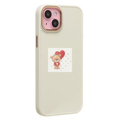 Чехол-накладка для Apple iPhone 15 Plus (белый) - SC311