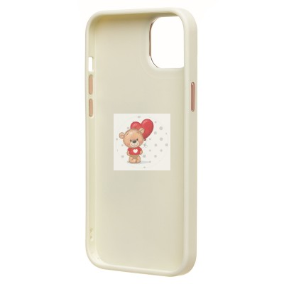 Чехол-накладка для Apple iPhone 15 Plus (белый) - SC311