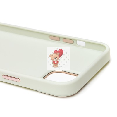 Чехол-накладка для Apple iPhone 15 Plus (белый) - SC311