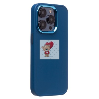 Чехол-накладка для Apple iPhone 15 Pro (синий) - SC311