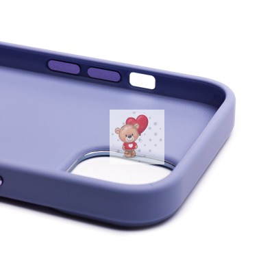 Чехол-накладка для Apple iPhone 15 (светло-фиолетовый) - SC311