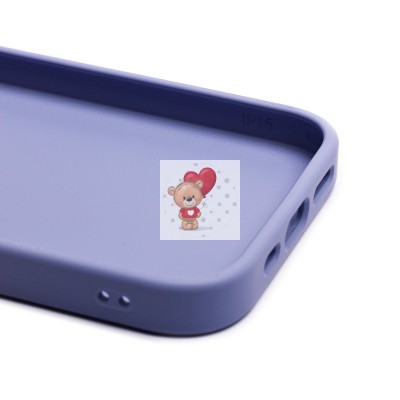 Чехол-накладка для Apple iPhone 15 (светло-фиолетовый) - SC311