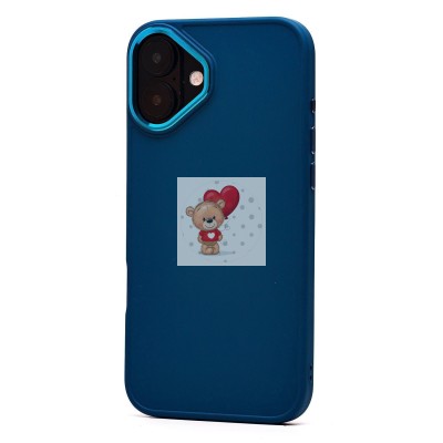 Чехол-накладка для Apple iPhone 16 Plus (синий) - SC311
