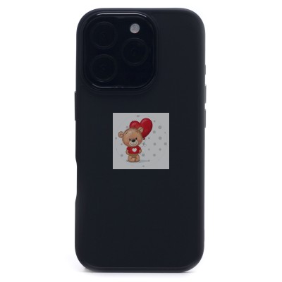 Чехол-накладка для Apple iPhone 16 Pro (черный) - SC311