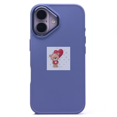 Чехол-накладка для Apple iPhone 16 (светло-фиолетовый) - SC311