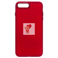 Чехол-накладка для Apple 8 Plus (красный) - SC311
