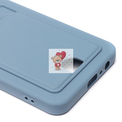 Чехол-накладка для OPPO realme C30 (серый) - SC315 с картхолдером Чехол-накладка для OPPO realme C30 (серый) - SC315 с картхолдером