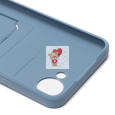 Чехол-накладка для OPPO realme C30 (серый) - SC315 с картхолдером Чехол-накладка для OPPO realme C30 (серый) - SC315 с картхолдером