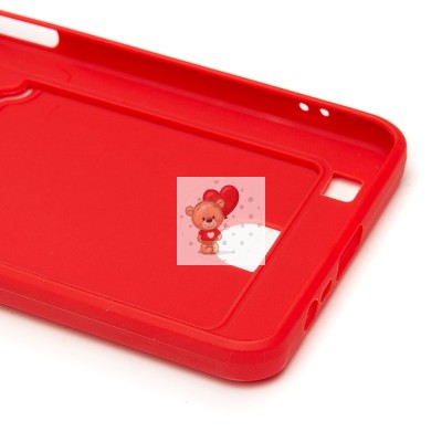 Чехол-накладка для OPPO realme C31 (красный) - SC315 с картхолдером