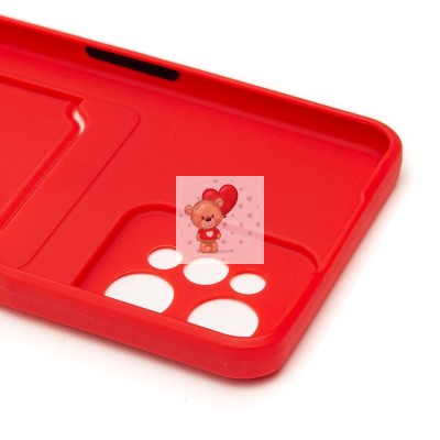 Чехол-накладка для OPPO realme C31 (красный) - SC315 с картхолдером