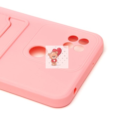 Чехол-накладка для Xiaomi Redmi 10A (розовый) - SC315 с картхолдером Чехол-накладка для Xiaomi Redmi 10A (розовый) - SC315 с картхолдером