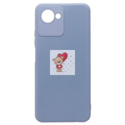 Чехол-накладка для OPPO realme C30 (синий) - SC316