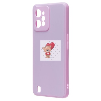 Чехол-накладка для OPPO realme C31 (светло-фиолетовый) - SC316