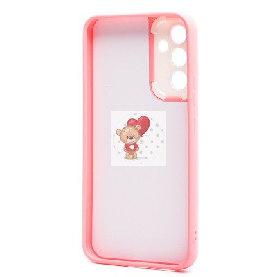 Чехол-накладка для Samsung A346 Galaxy A34 (светло-розовый) - SC318 экокожа