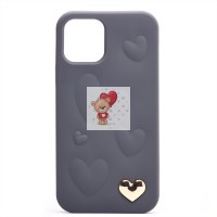 Чехол-накладка для Apple iPhone 12 (серый) - SC319