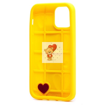 Чехол-накладка для Apple iPhone 12 (желтый) - SC319