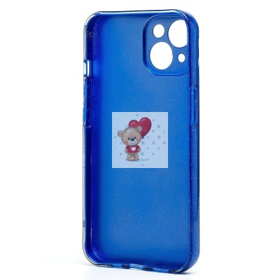 Чехол-накладка для Apple iPhone 14 (синий) - SC328