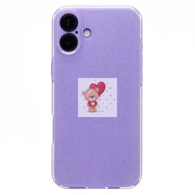 Чехол-накладка для Apple iPhone 16 Plus (светло-фиолетовый) - SC328