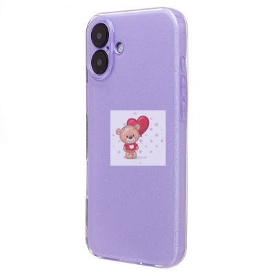 Чехол-накладка для Apple iPhone 16 Plus (светло-фиолетовый) - SC328