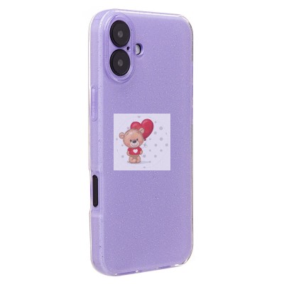 Чехол-накладка для Apple iPhone 16 Plus (светло-фиолетовый) - SC328