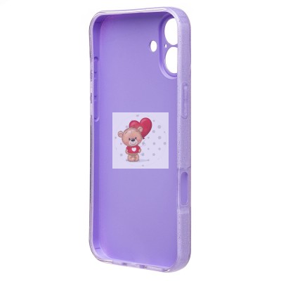 Чехол-накладка для Apple iPhone 16 Plus (светло-фиолетовый) - SC328