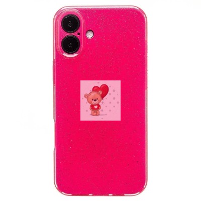 Чехол-накладка для Apple iPhone 16 Plus (розовый) - SC328