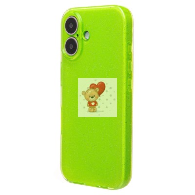 Чехол-накладка для Apple iPhone 16 (светло-зеленый) - SC328 Чехол-накладка для Apple iPhone 16 (светло-зеленый) - SC328