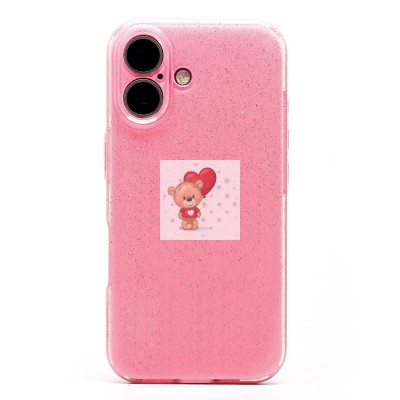 Чехол-накладка для Apple iPhone 16 (светло-розовый) - SC328