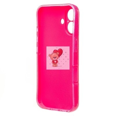 Чехол-накладка для Apple iPhone 16 (розовый) - SC328