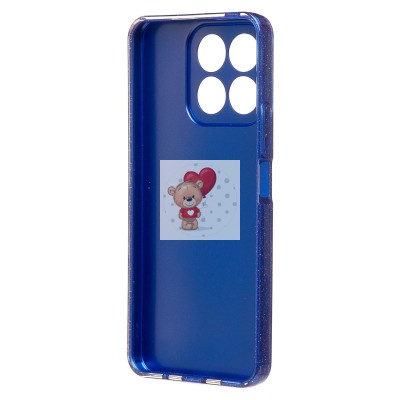 Чехол-накладка для Honor X8a (голубой) - SC328 Чехол-накладка для Honor X8a (голубой) - SC328