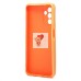 Чехол-накладка для Samsung A047 Galaxy A04s (оранжевый) - SC328