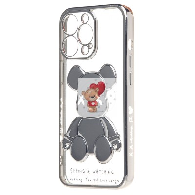 Чехол-накладка для Apple iPhone 13 Pro (серебяный) - SC330