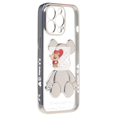 Чехол-накладка для Apple iPhone 13 Pro (серебяный) - SC330