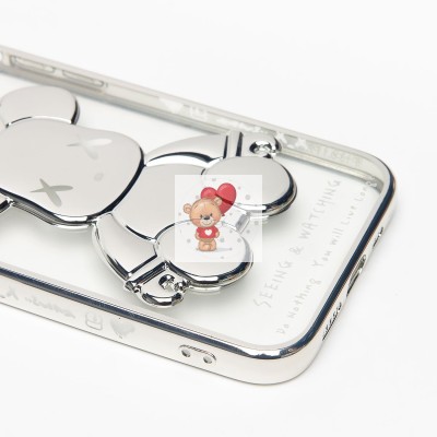 Чехол-накладка для Apple iPhone 13 Pro (серебяный) - SC330