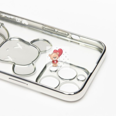 Чехол-накладка для Apple iPhone 13 Pro (серебяный) - SC330