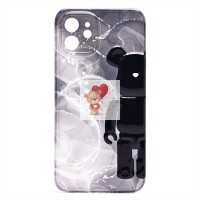 Чехол-накладка для Apple iPhone 12 (черный) - SC332