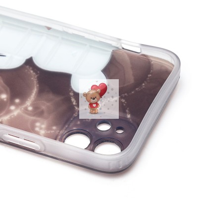 Чехол-накладка для Apple iPhone 12 (бордовый) - SC332